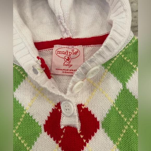Mud pie baby toddler Christmas sweater size 0-6 months - Picture 7 of 7